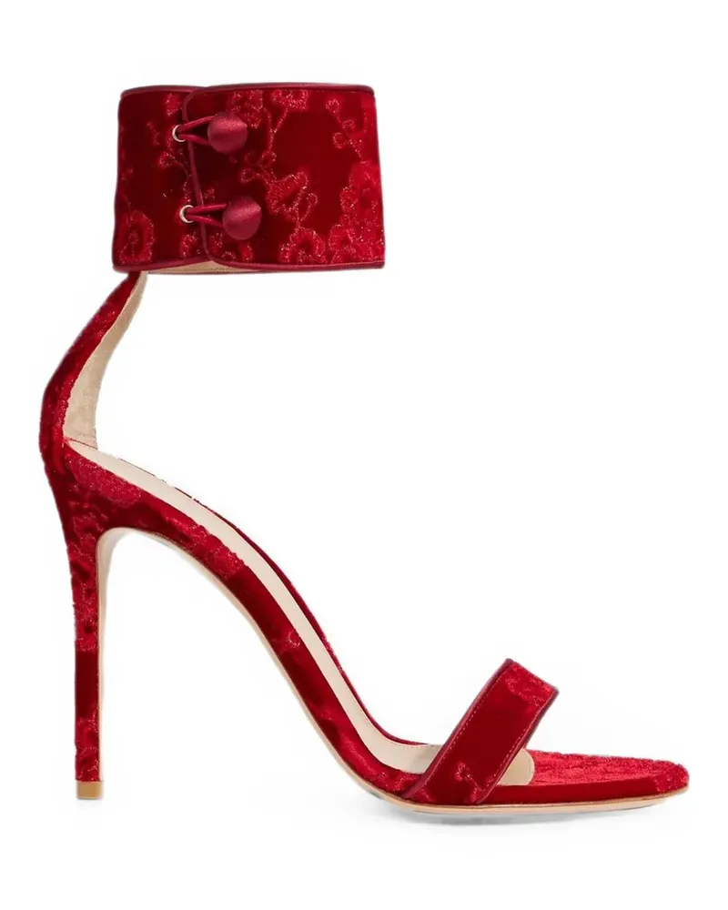 Gianvito Rossi Sandalen mit Stickerei - Rot Rot