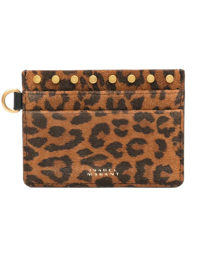 Isabel Marant Kartenetui mit Leoparden-Print - Braun Braun