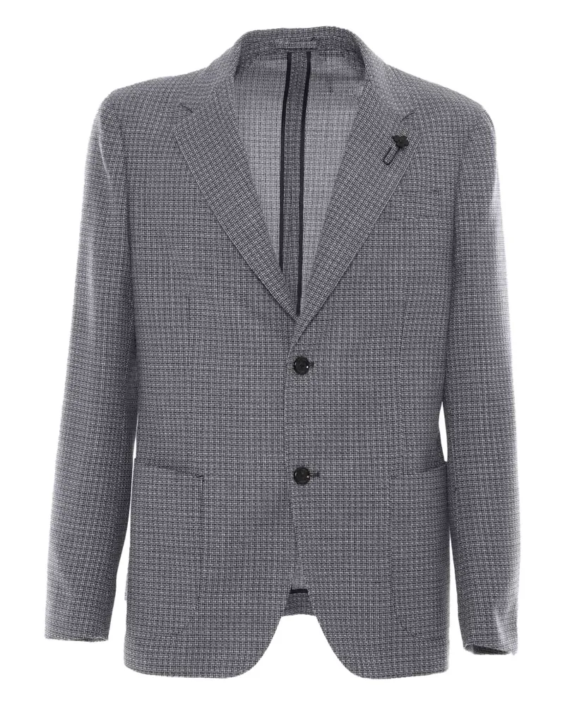 LARDINI Sakko mit Mikro-Karomuster - 830BI 830bi