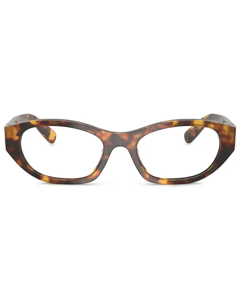 Miu Miu Brille mit eckigem Gestell - Braun Braun
