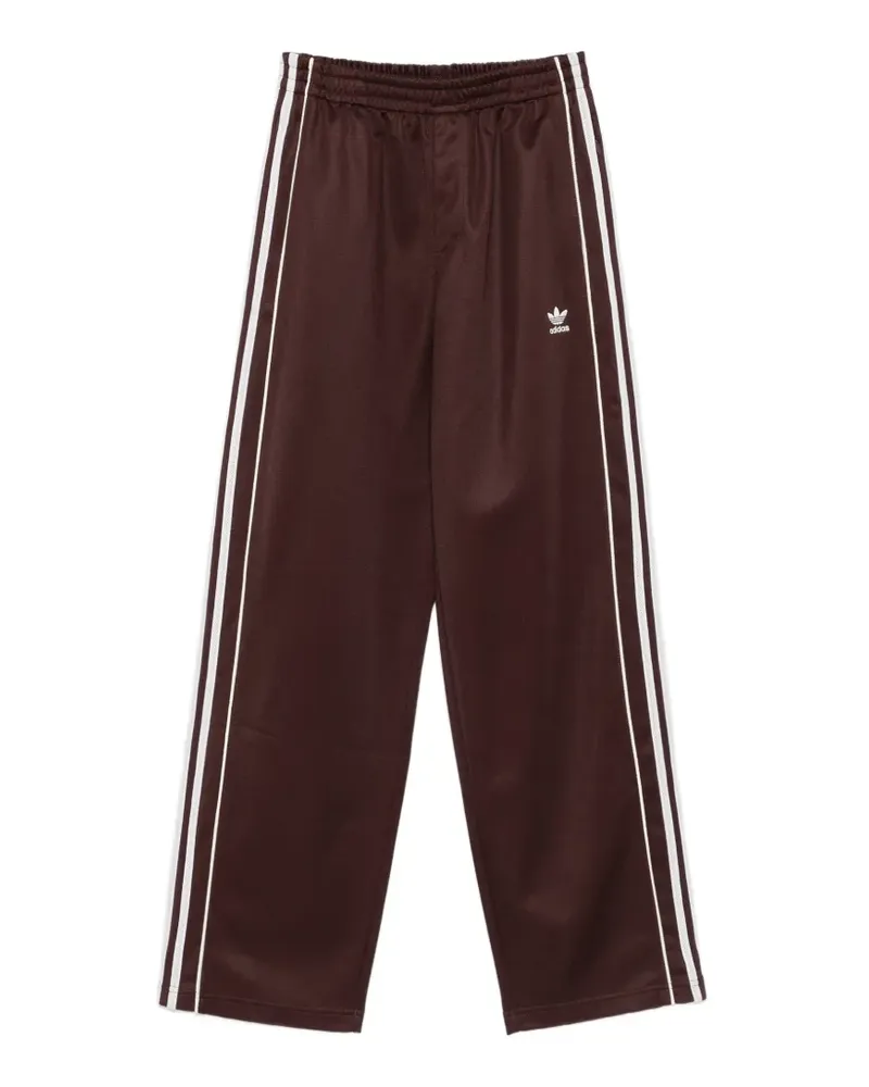 Wales Bonner x Adidas logo-embroidered side-stripe track pants - Braun Braun