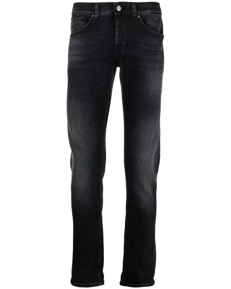Dondup Halbhohe Alex Jeans - Schwarz Schwarz