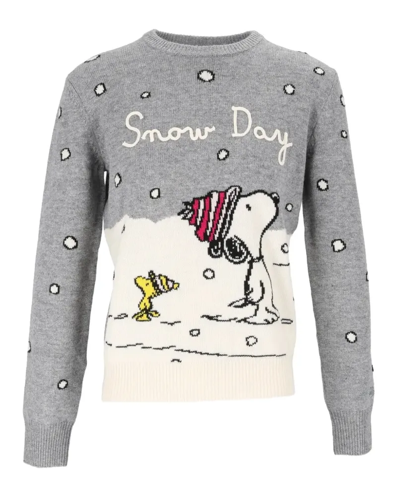 MC2 Saint Barth x Peanuts intarsia-knit sweater - Grau Grau