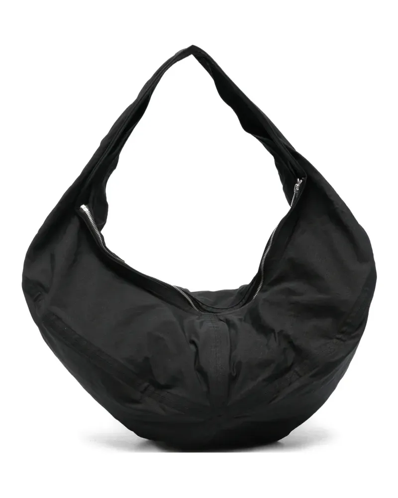 Issey Miyake Paper Balloon 2 curved zip-fastening tote bag - Schwarz Schwarz