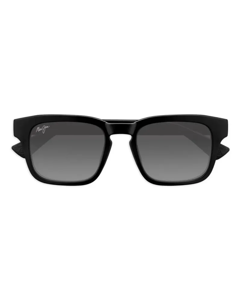 Maui Jim Maluhia Sonnenbrille mit eckigem Gestell - Schwarz Schwarz