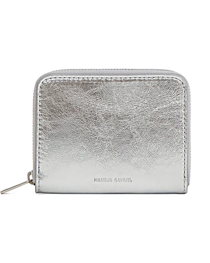 Mansur Gavriel Portemonnaie mit Logo - Silber Silber