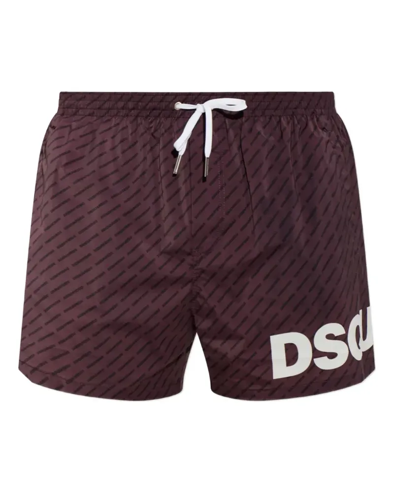 Dsquared2 midi swim boxers - Rot Rot