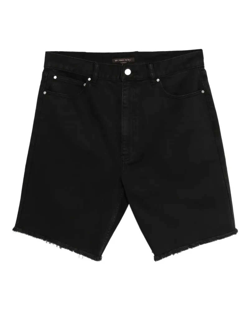 Michael Kors Ausgefranste Jeans-Shorts - Schwarz Schwarz