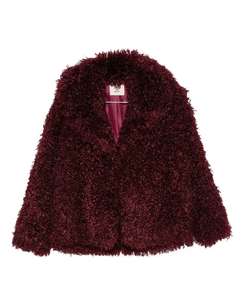 Aniye By Jacke aus Faux Fur mit lockigem Effekt - Rot Rot