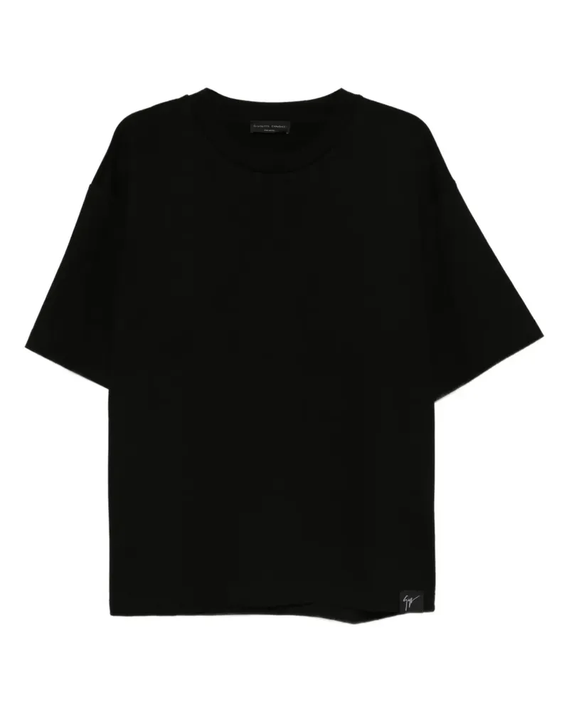 Giuseppe Zanotti T-Shirt aus Bio-Baumwolle - Schwarz Schwarz