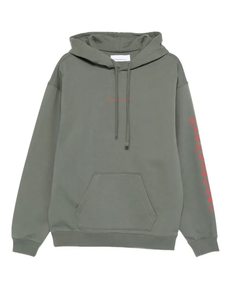 OAMC Hoodie mit Tauben-Print - Grün Grün
