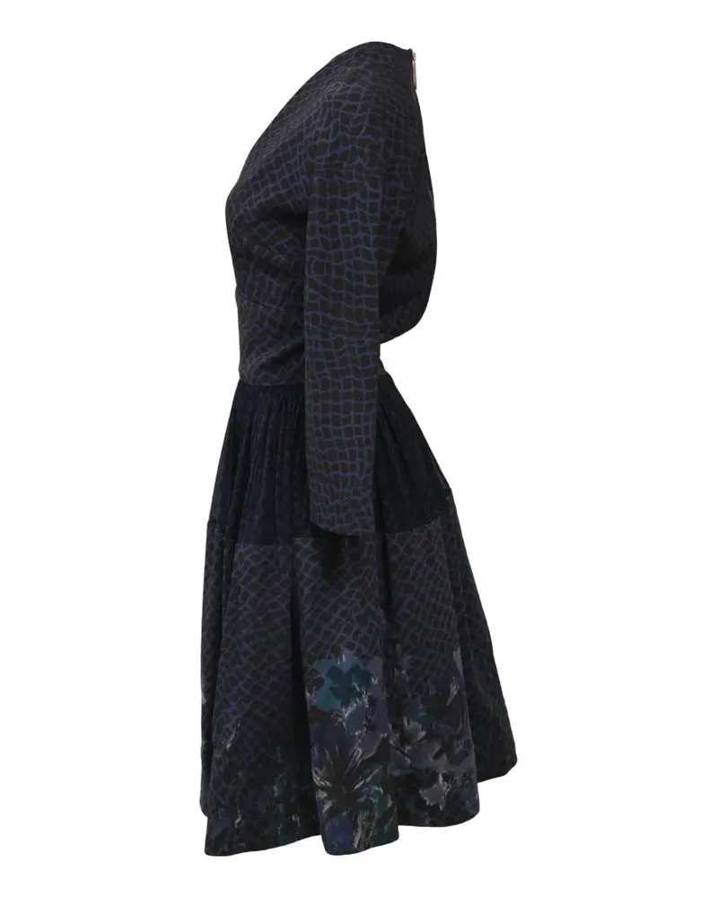 Elie Saab printed A-line dress - Blau Blau