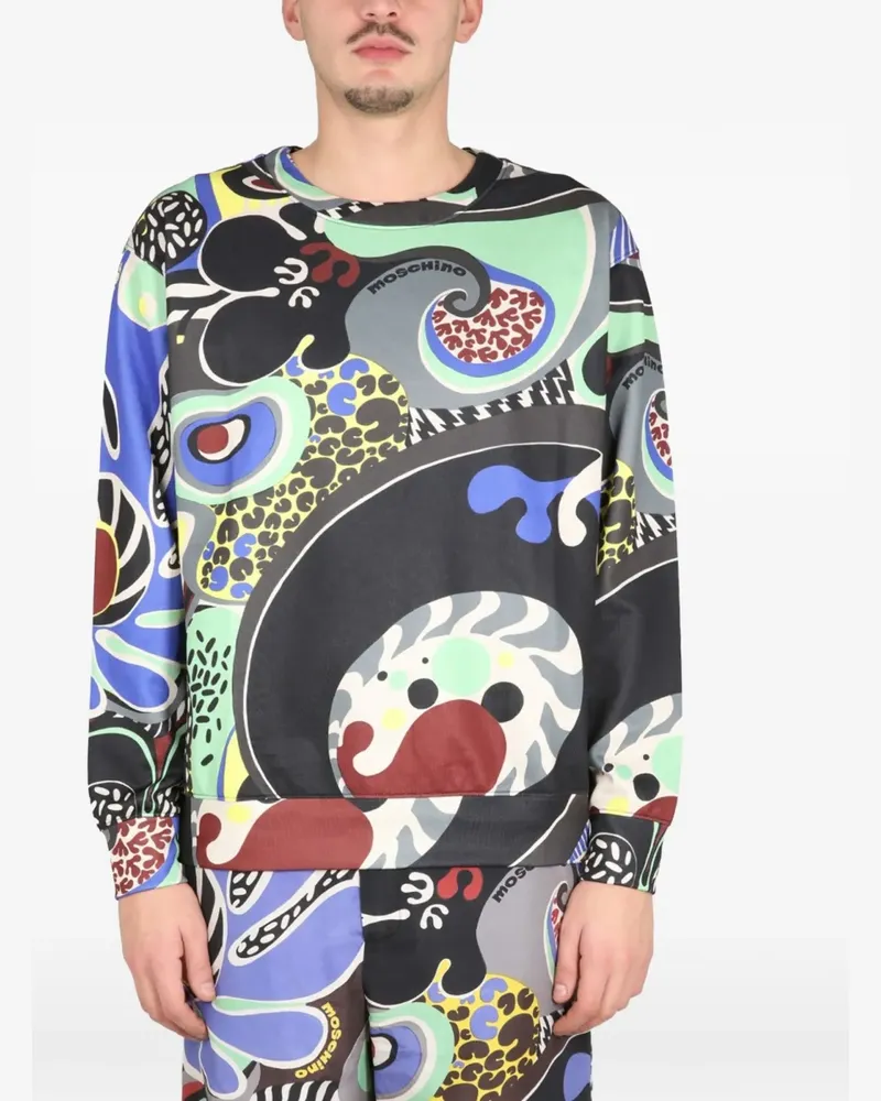Moschino graphic-print sweatshirt - Schwarz Schwarz