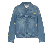 Bestickte Jeansjacke