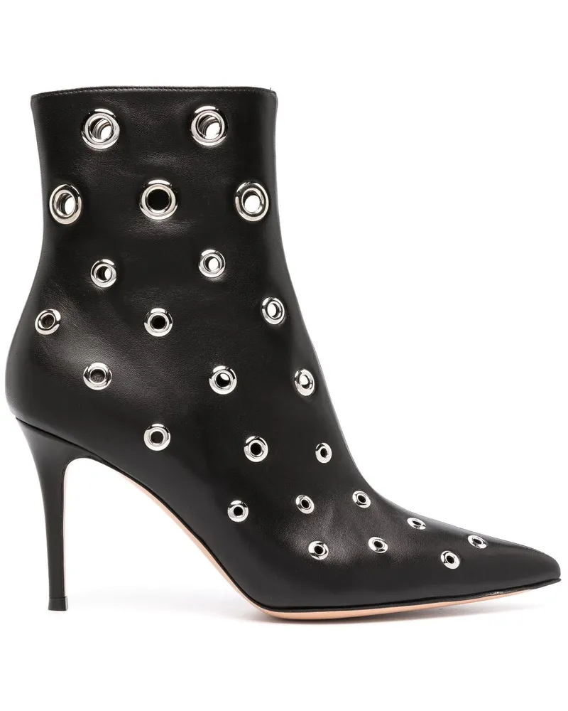 Gianvito Rossi Verzierte Stiefeletten - Schwarz Schwarz