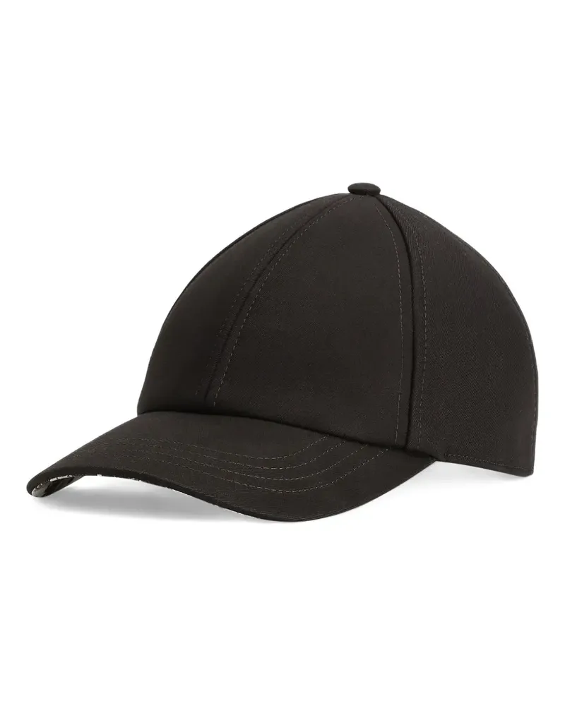 Dolce & Gabbana Baseballkappe aus Gabardine - Schwarz Schwarz
