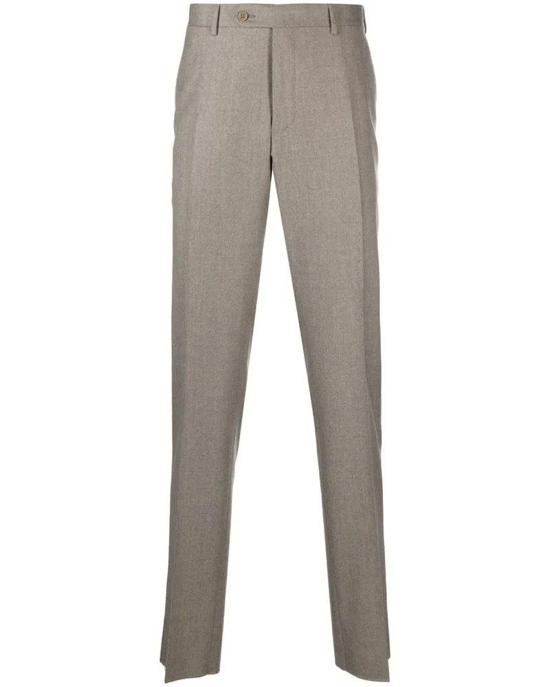 Canali Schmale Chino - Nude Nude