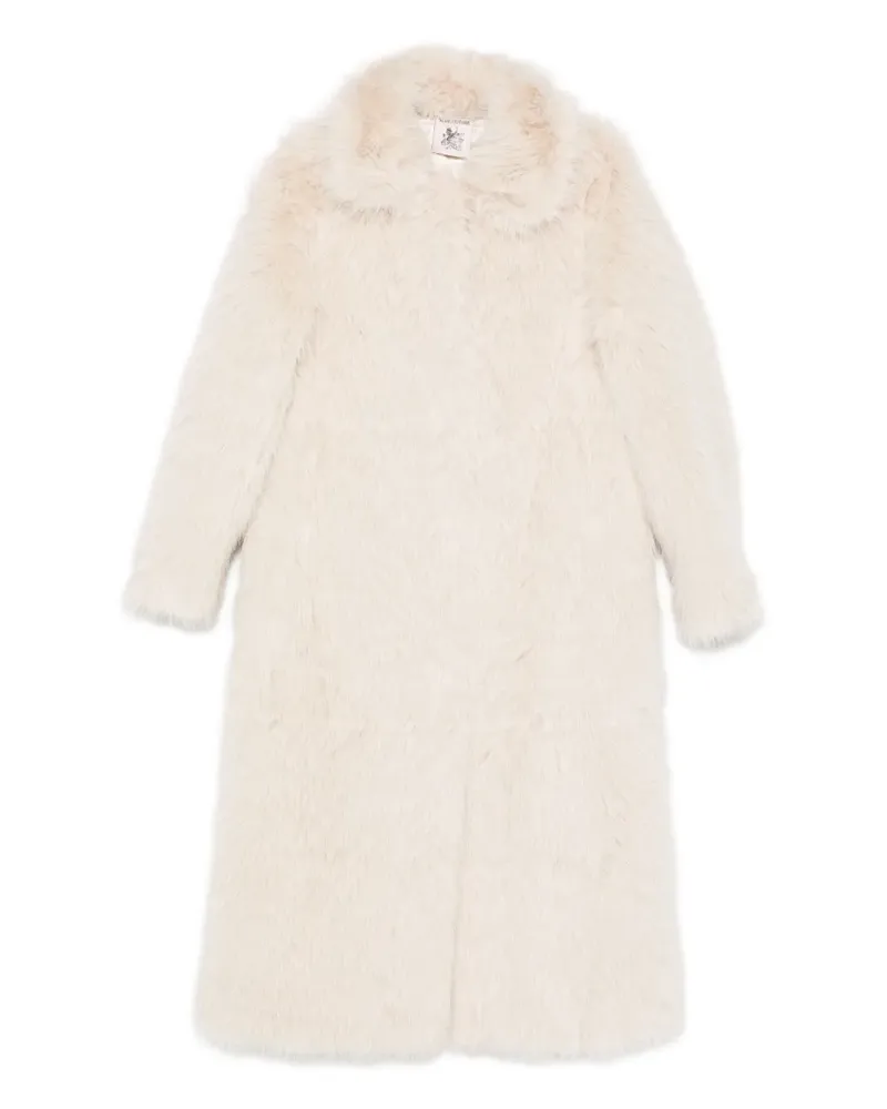 Semicouture Mantel aus Faux Fur - Nude Nude