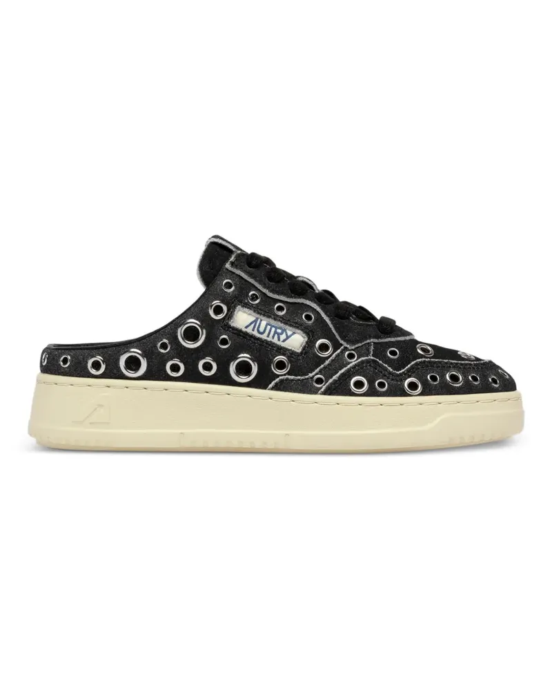 AUTRY Medalist Mule Sneakers mit Ösendetail - Schwarz Schwarz