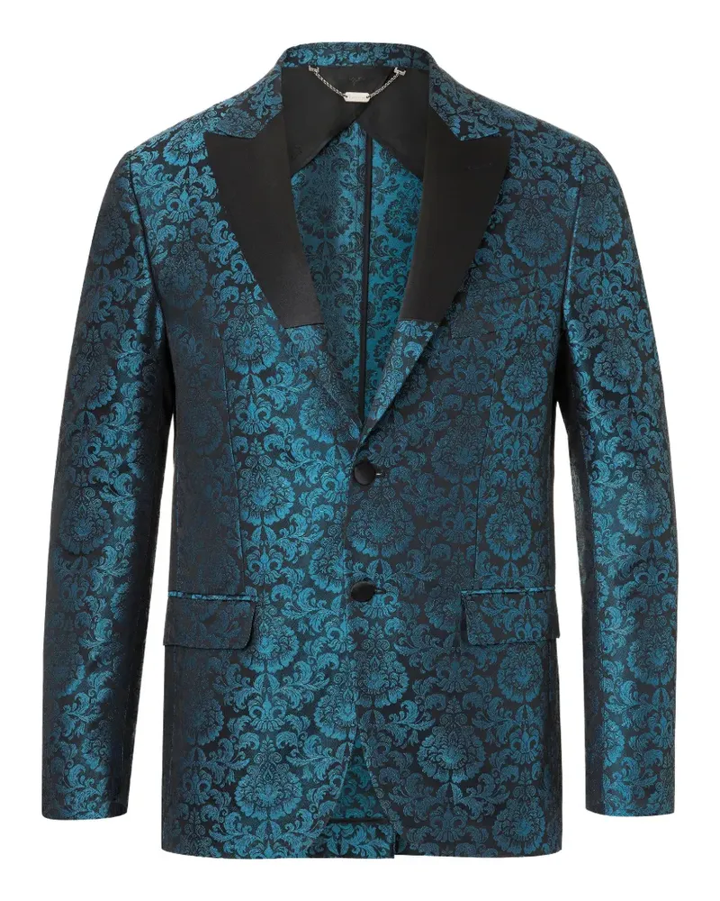Billionaire Cesar damask-patterned blazer - Blau Blau