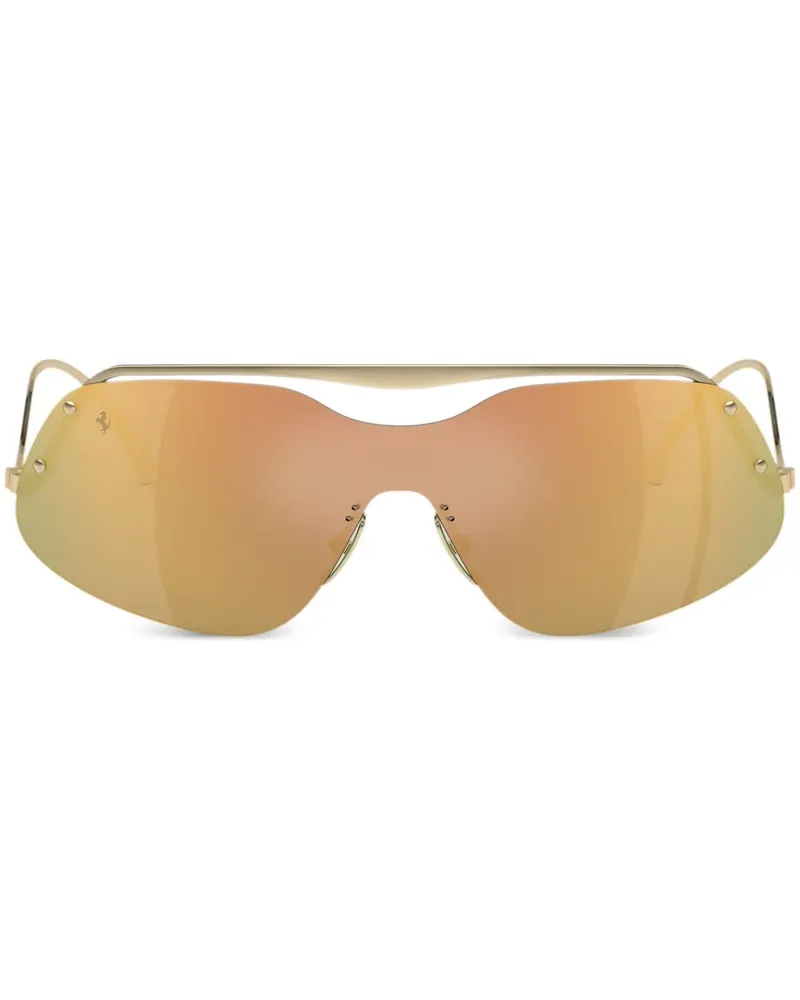 Ferrari Sonnenbrille mit Oversized-Gestell - Gold Gold