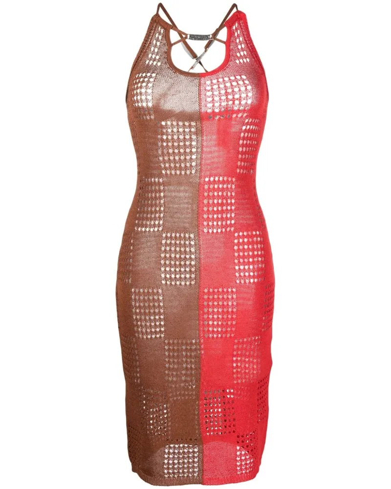 Andersson Bell Zweifarbiges Kleid - Rot Rot