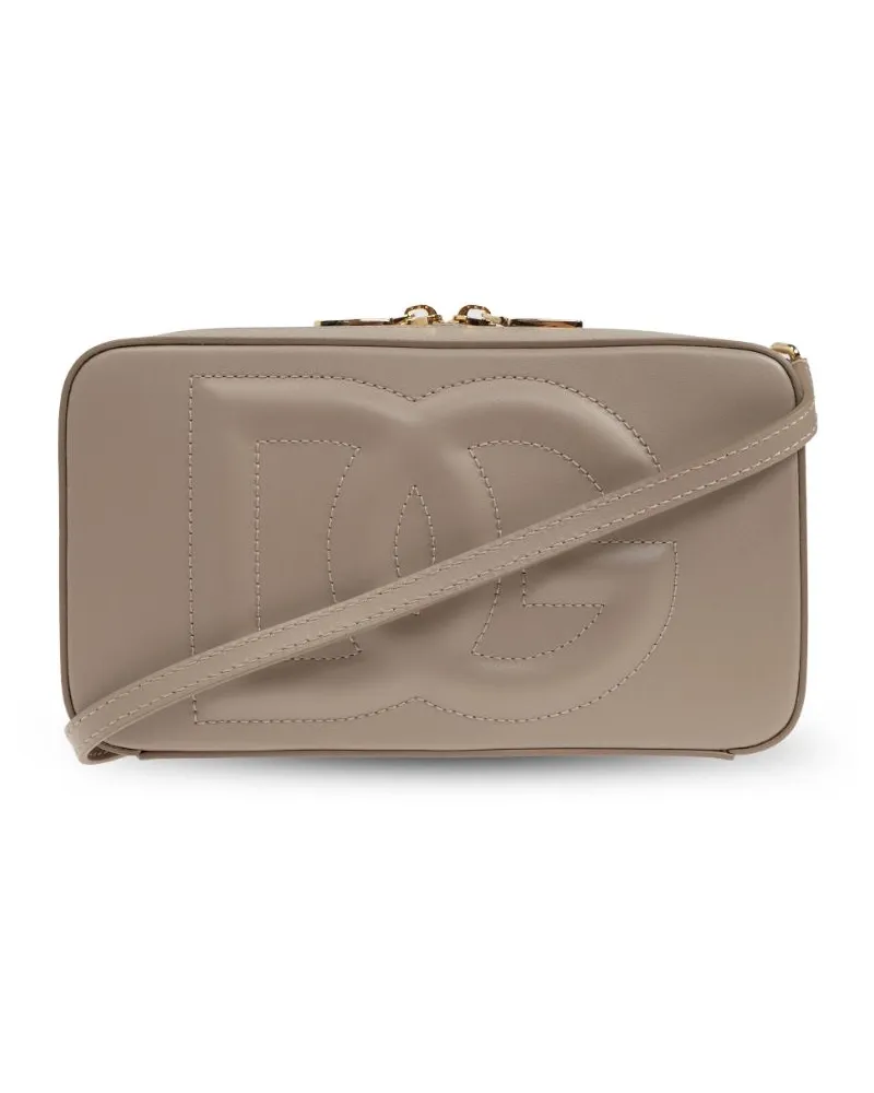 Dolce & Gabbana Schultertasche mit Logo-Prägung - Grau Grau