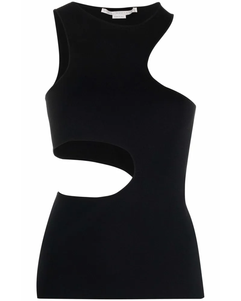 Stella McCartney Top mit Cut-Outs Schwarz