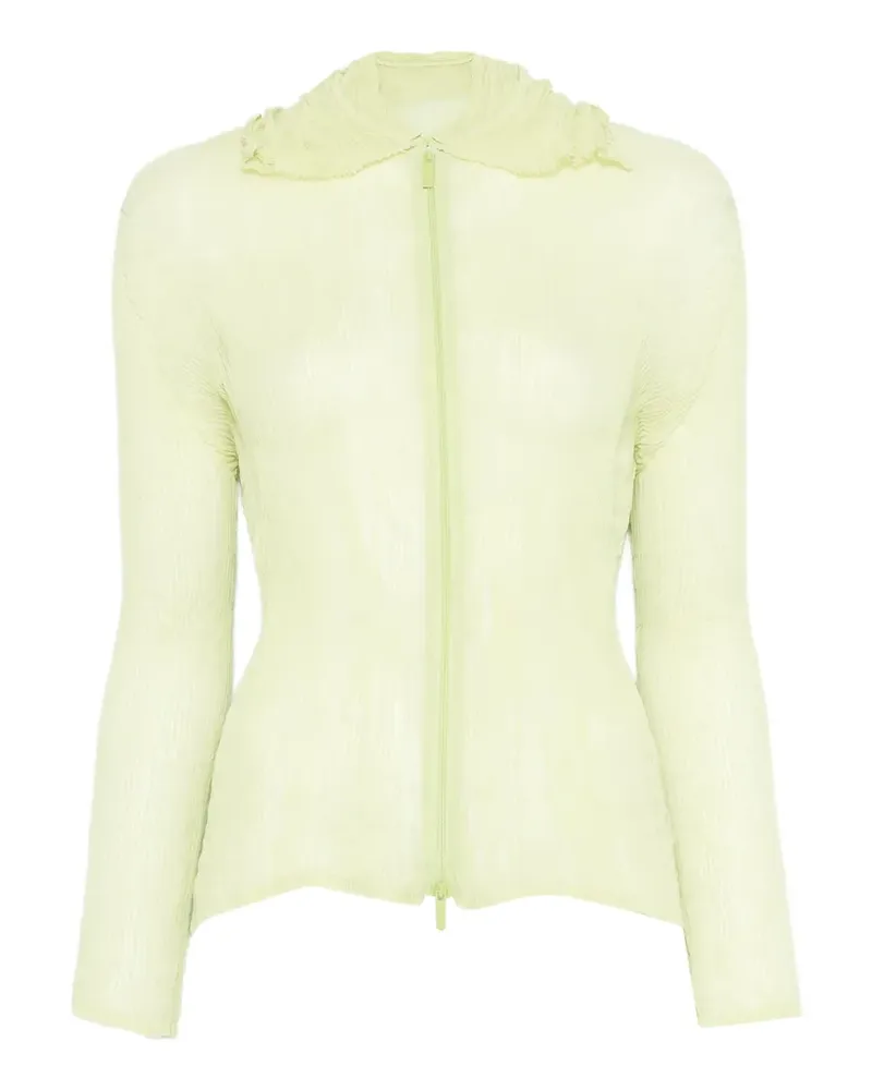 Issey Miyake Hemd mit Reißverschluss - Grün Grün