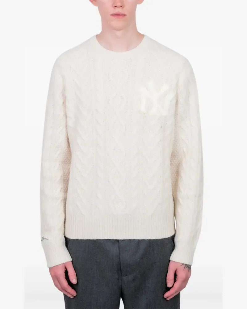 Ralph Lauren Yankees Pullover mit Zopfmuster - Nude Nude