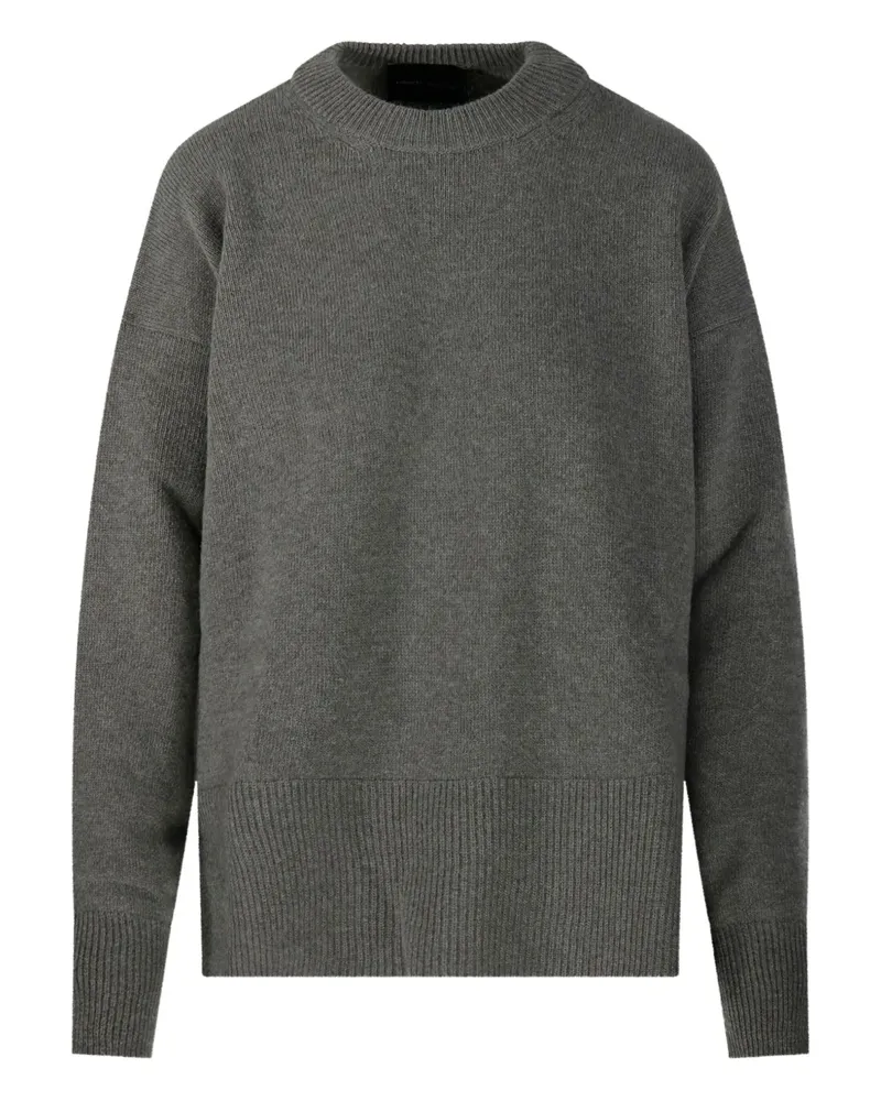 Roberto Collina Pullover mit geripptem Saum - Grau Grau