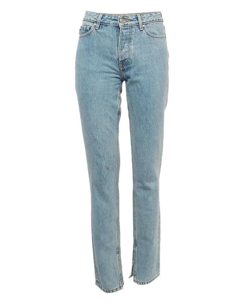 Ganni Jeans im Distressed-Look - Blau Blau