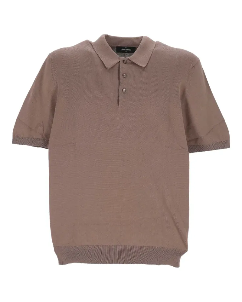 Gran Sasso Poloshirt mit kurzen Ärmeln - Nude Nude