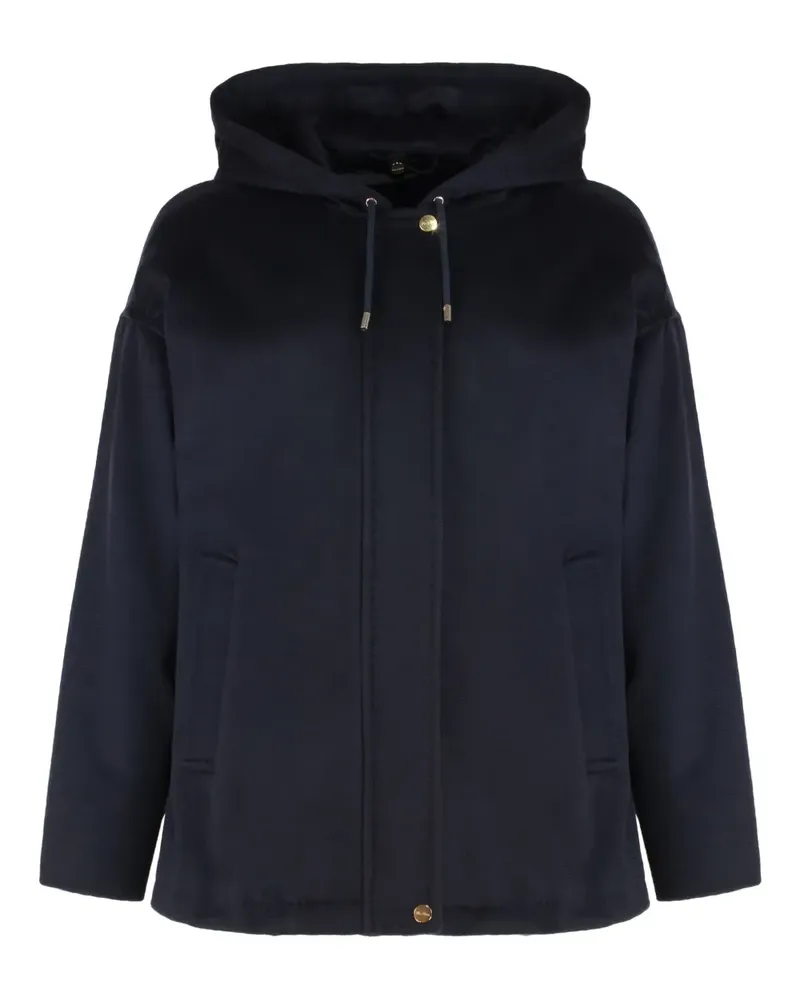 Max Mara hooded jacket - Blau Blau