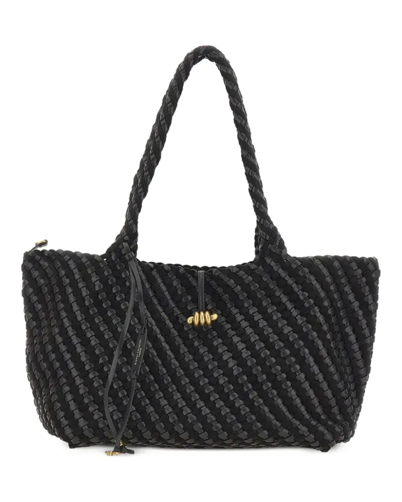 Gianni Chiarini Aurelie woven shoulder bag - Schwarz Schwarz