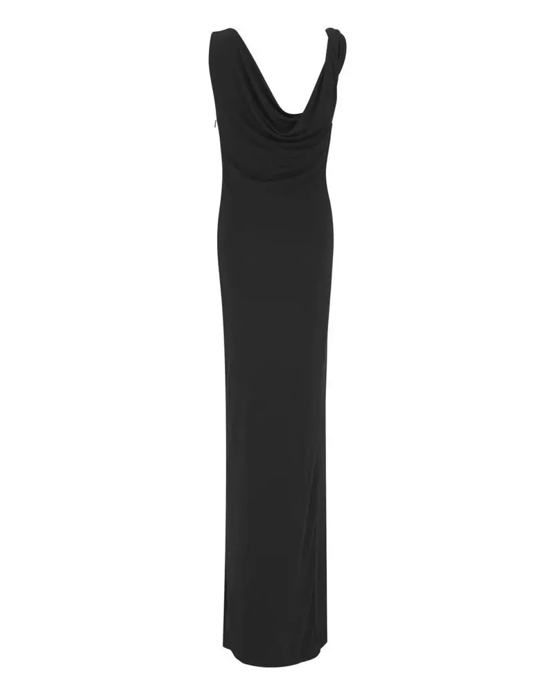 Saint Laurent Ärmelloses Maxikleid - Schwarz Schwarz