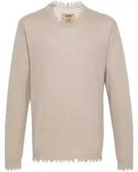 Uma Wang Pullover im Distressed-Look Nude