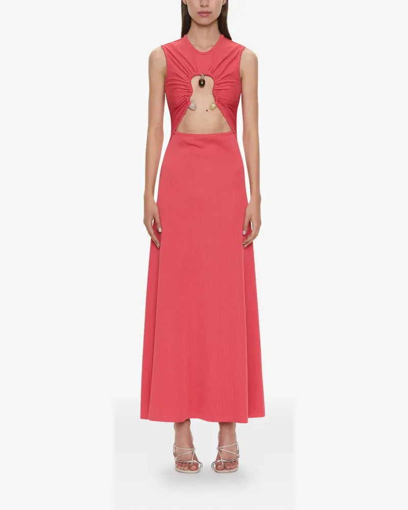 Christopher Esber Hiero Crystal Disconnect Tanktop-Midikleid - Rot Rot