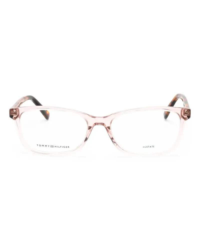 Tommy Hilfiger Brille mit eckigem Gestell - Rosa Rosa