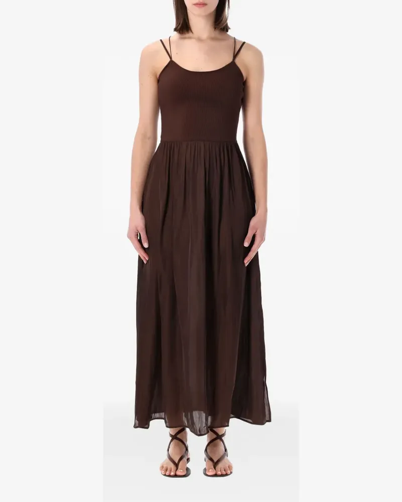 Sessùn Sweet Mambo lace-up dress - Braun Braun