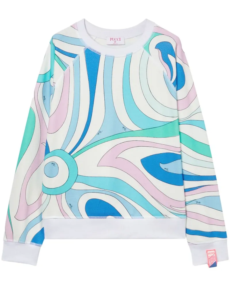Emilio Pucci Sweatshirt mit Marmo-Print - Blau Blau