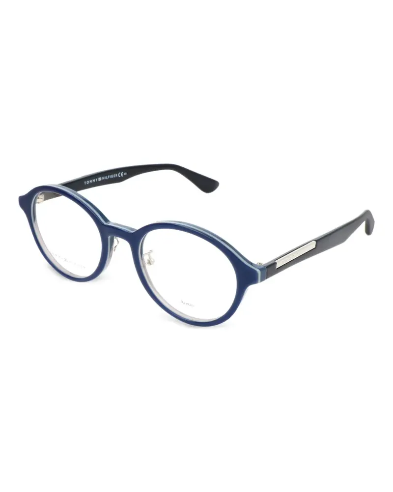 Tommy Hilfiger Brille mit rundem Gestell - Blau Blau