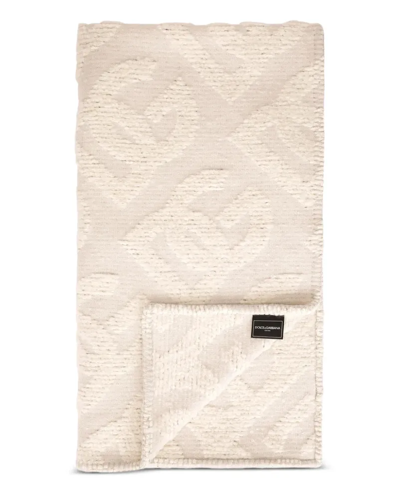 Dolce & Gabbana Decke mit Logo-Muster - Nude Nude