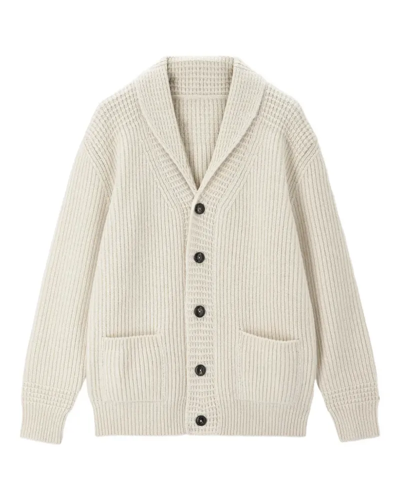 Fortela Chad shawl-collar cardigan - Nude Nude