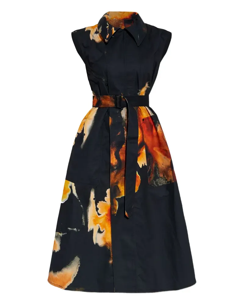Y-3 Kleid mit Gürtel - Schwarz Schwarz