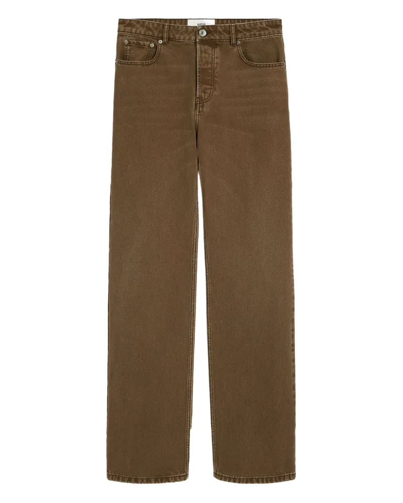 AMI Paris Jeans mit lockerem Schnitt - Braun Braun