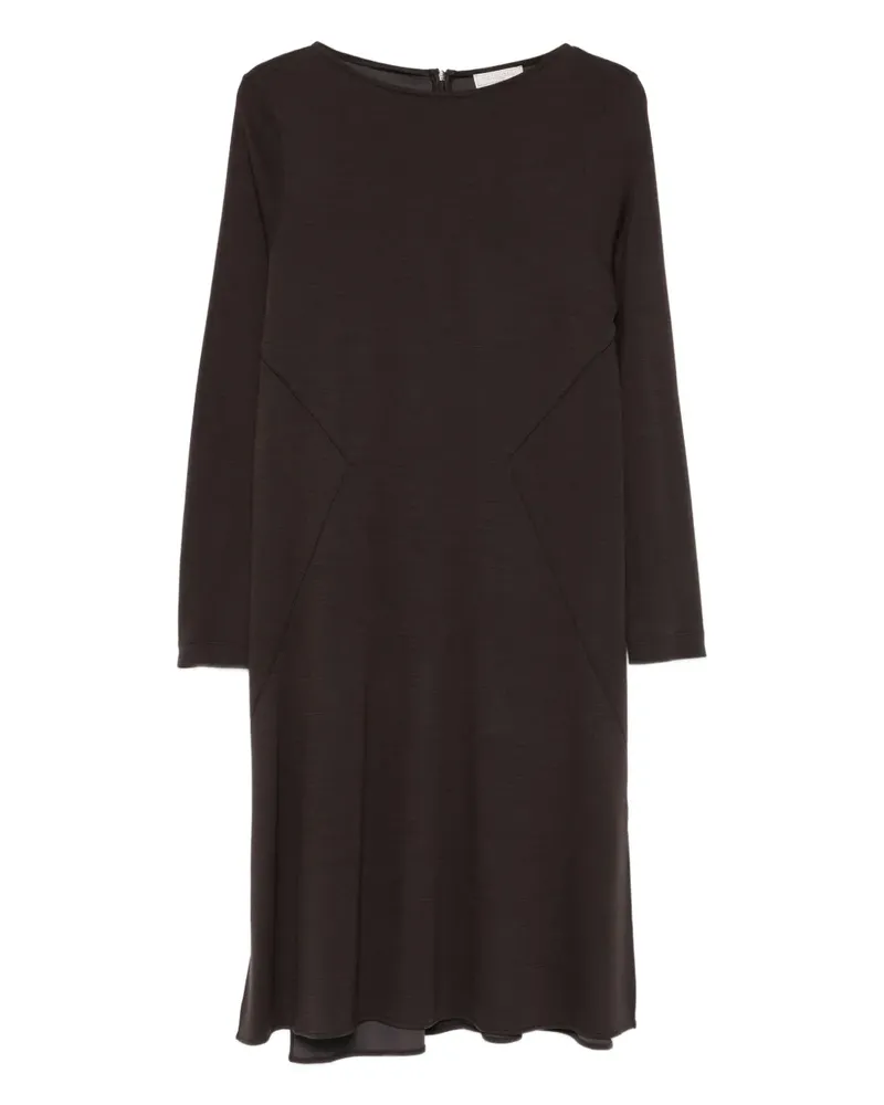 Antonelli Firenze Kleid mit U-Boot-Ausschnitt - Braun Braun