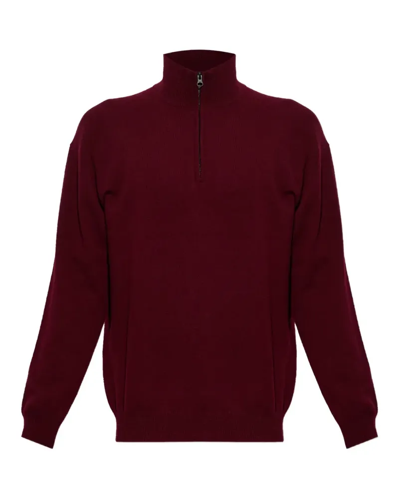 Lisa Yang Augustus Pullover mit Reißverschluss - Rot Rot