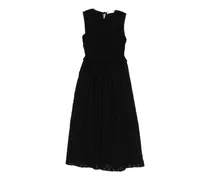 Dinah Maxikleid mit gesmoktem Effekt - Schwarz