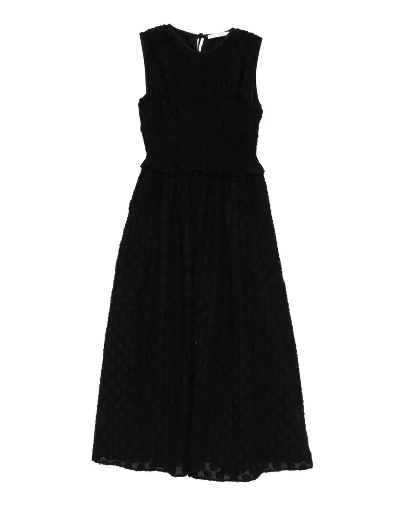 Cecilie Bahnsen Dinah smocked-effect maxi dress - Schwarz Schwarz